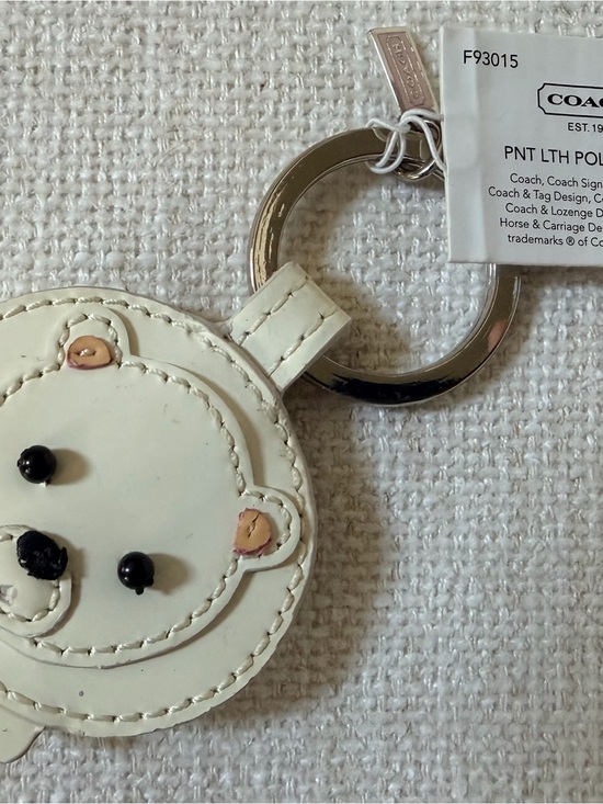 Coach Accessories - NWT Vintage Coach Polar Bear Patent Leather Key Ring